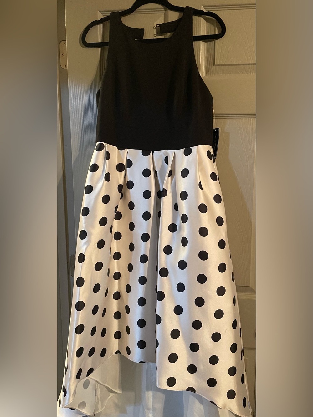 Jessica Howard Black and White Polka Dot Blazer